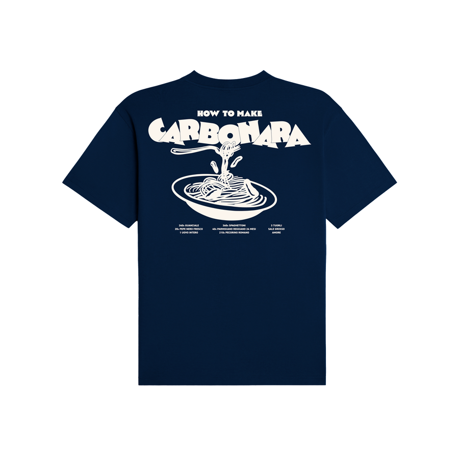 Carbonara T-shirt Navy · Salumeria Roscioli
