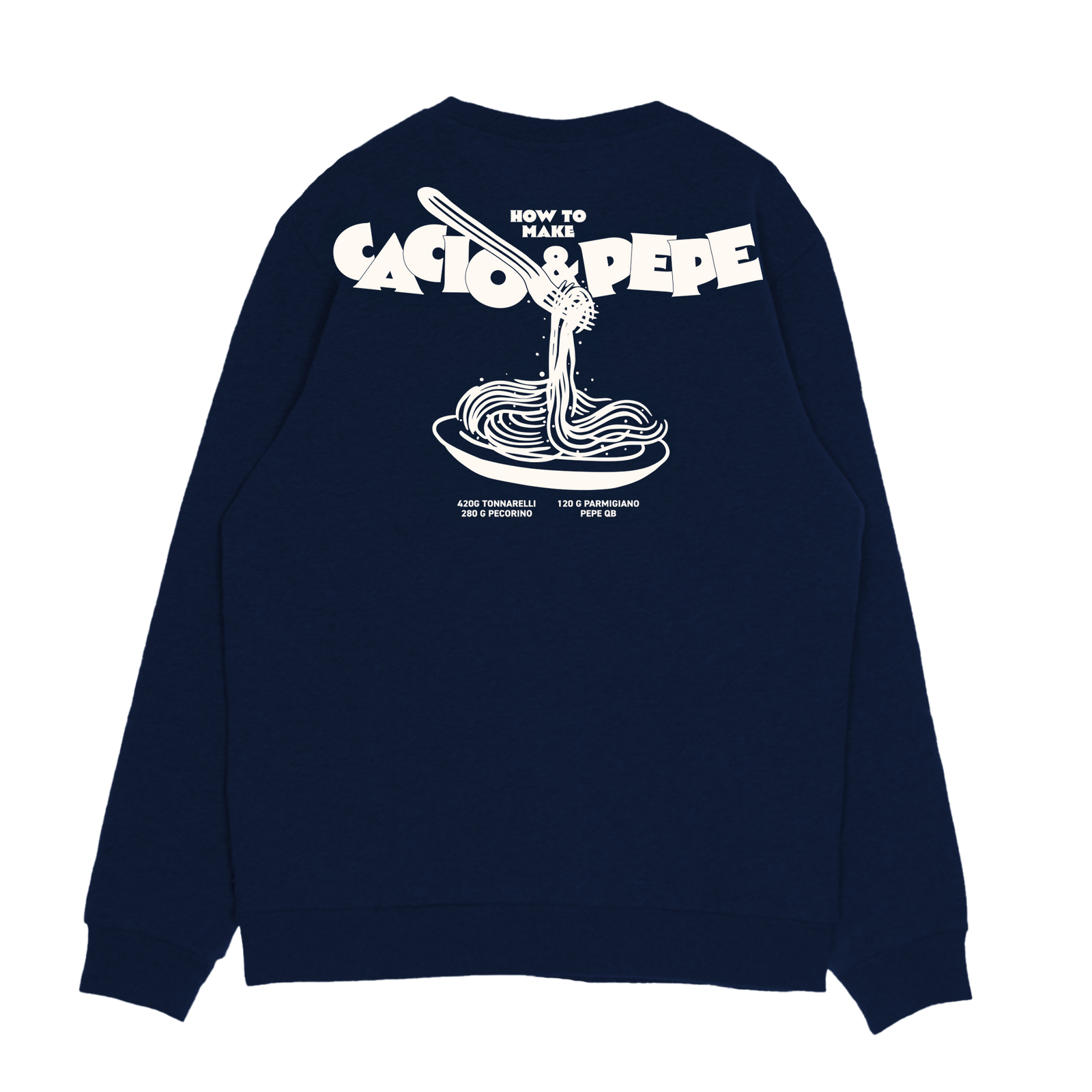 Cacio e Pepe Navy Sweatshirt