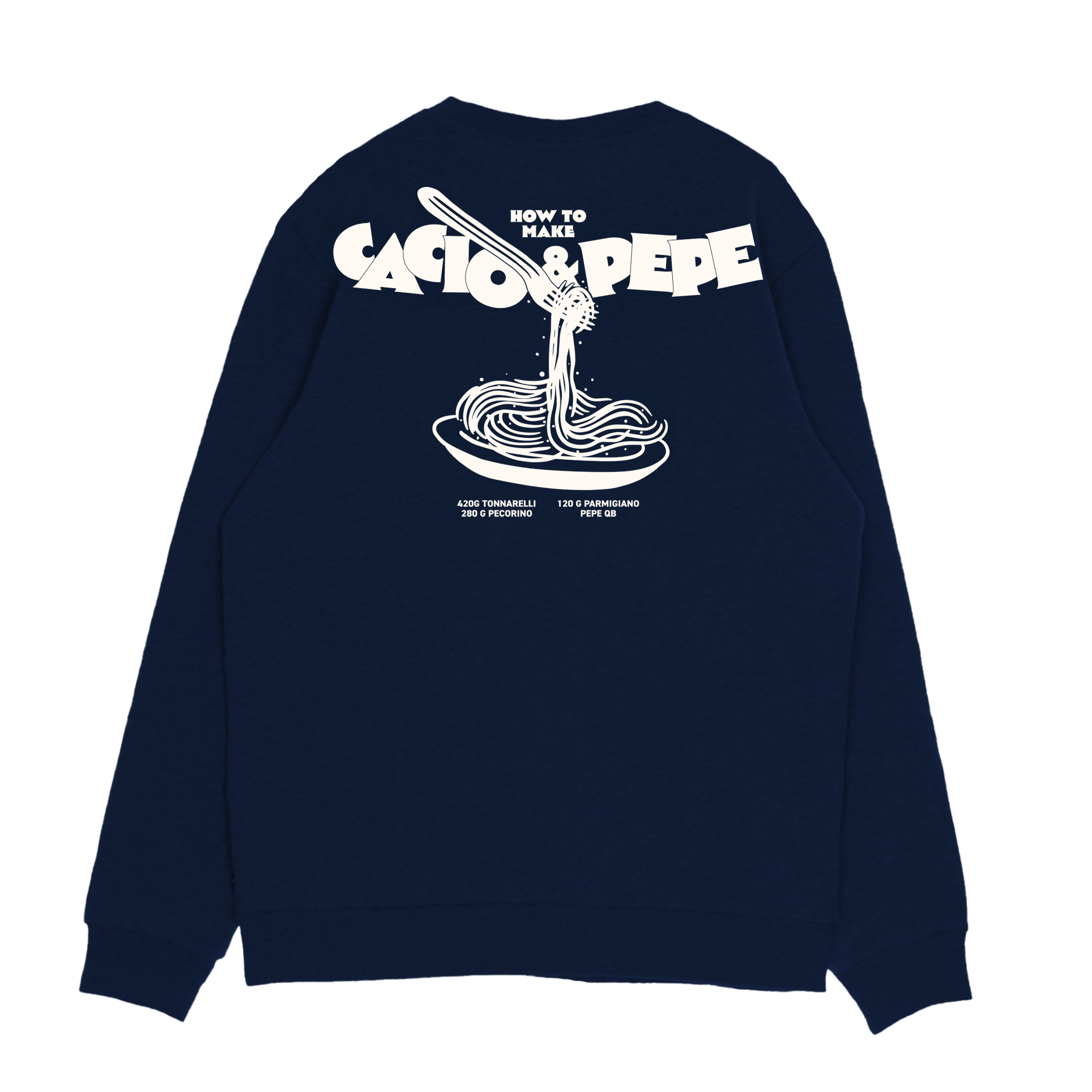 Cacio e Pepe Navy Sweatshirt