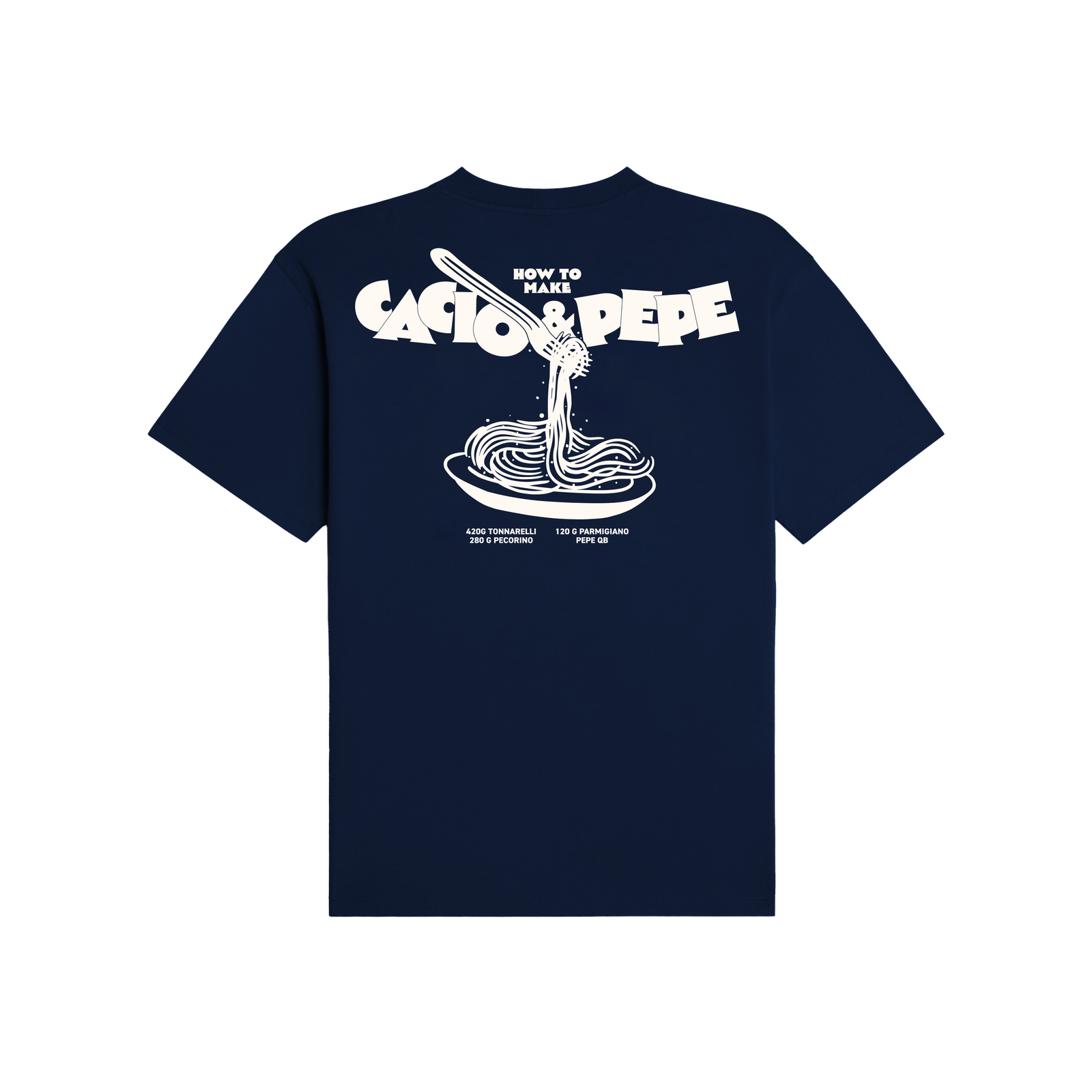 Cacio &amp; Pepe Navy T-shirt