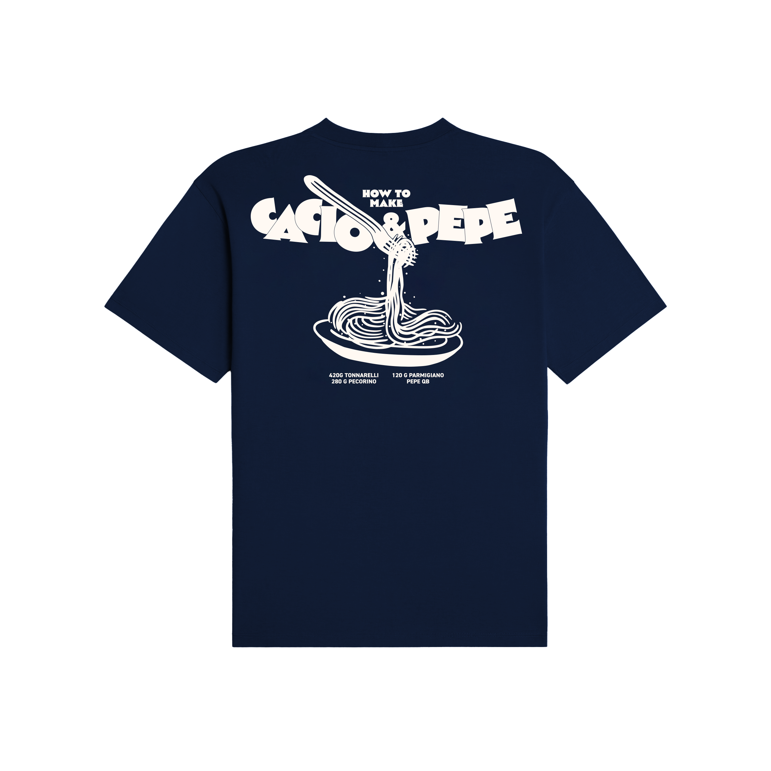 Cacio &amp; Pepe Navy T-shirt