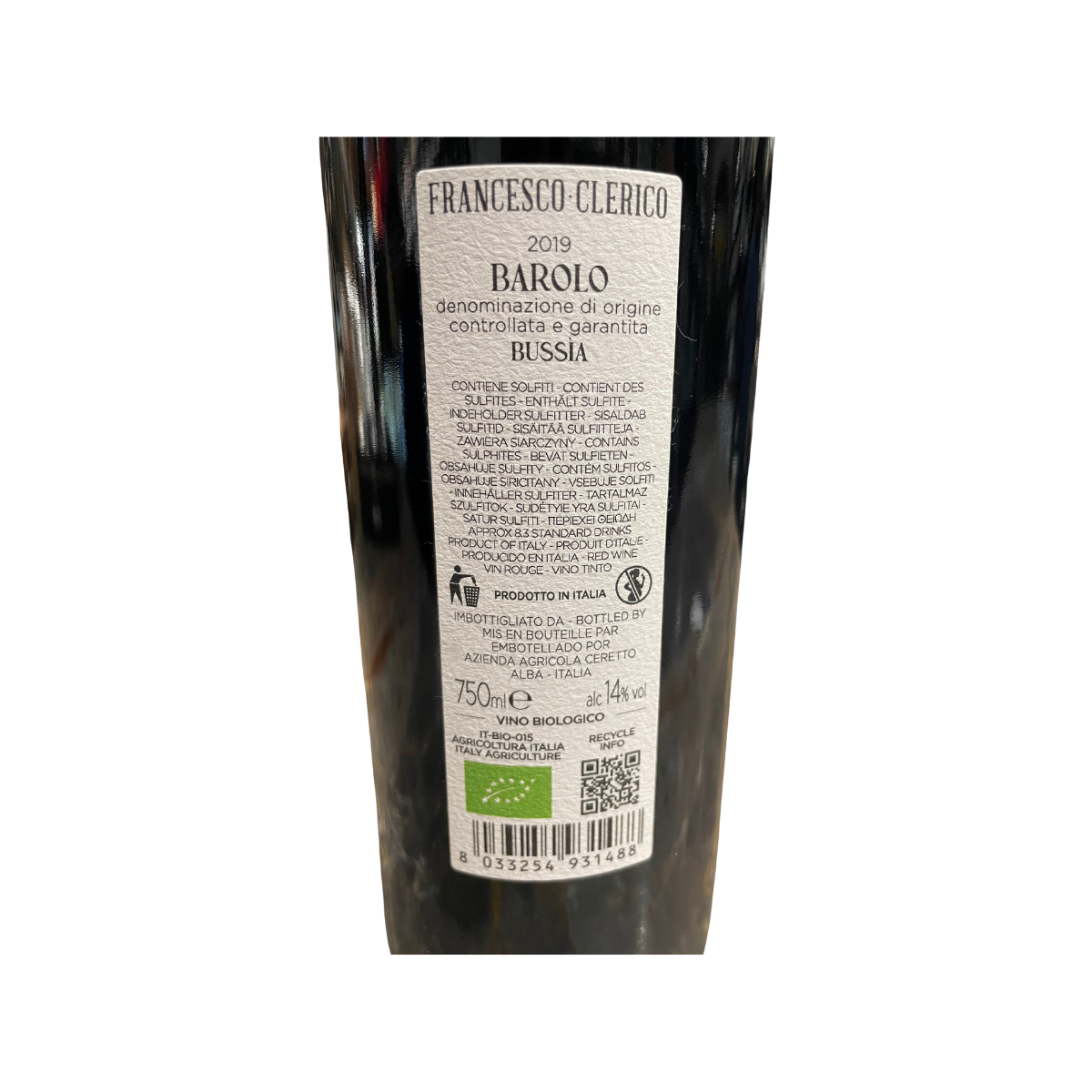 Francesco Clerico per Roscioli - Barolo Bussia 2019 BIOLOGICO